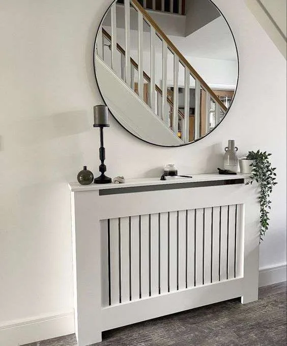 radiator cover with shelf for storage