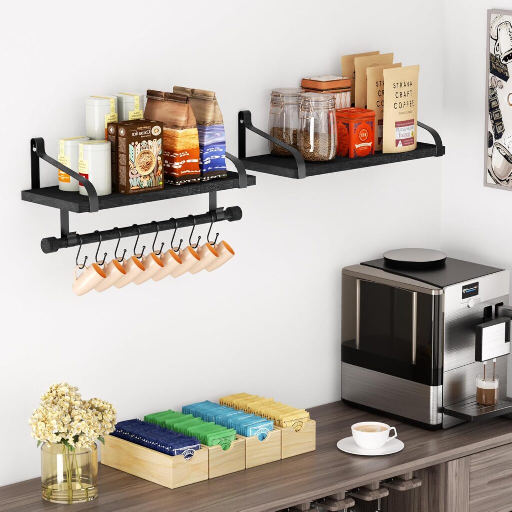 coffee bar shelves