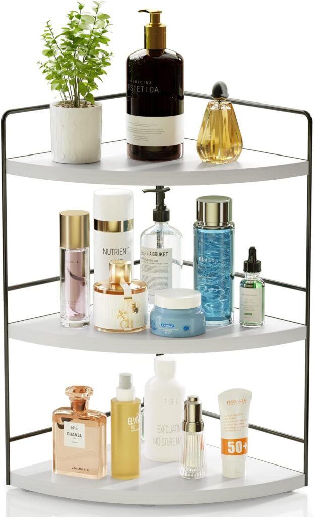3-tier makeup and skincare organizer for vanity