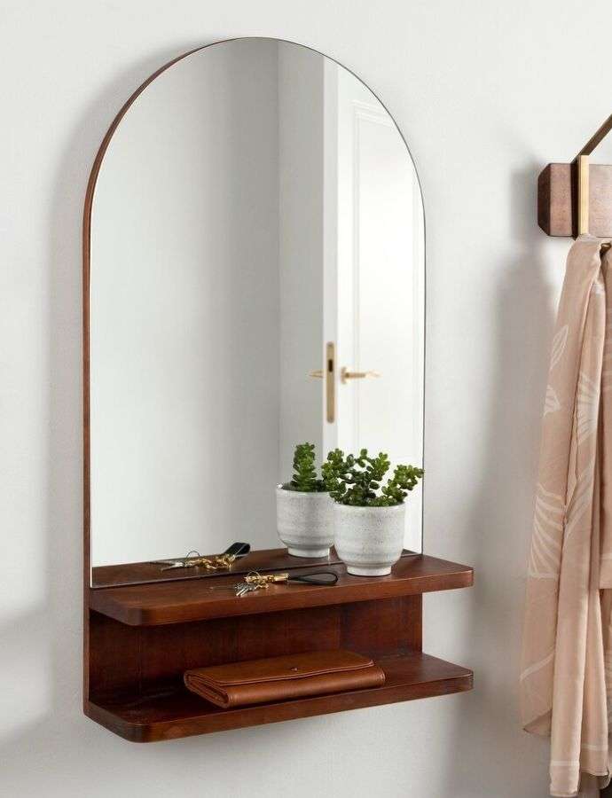 16 Mirrors That Do Double Duty: Mirrors With Shelves, Hooks And More