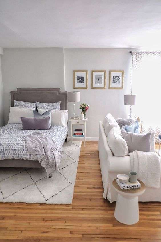 create a bedroom in a studio apartment