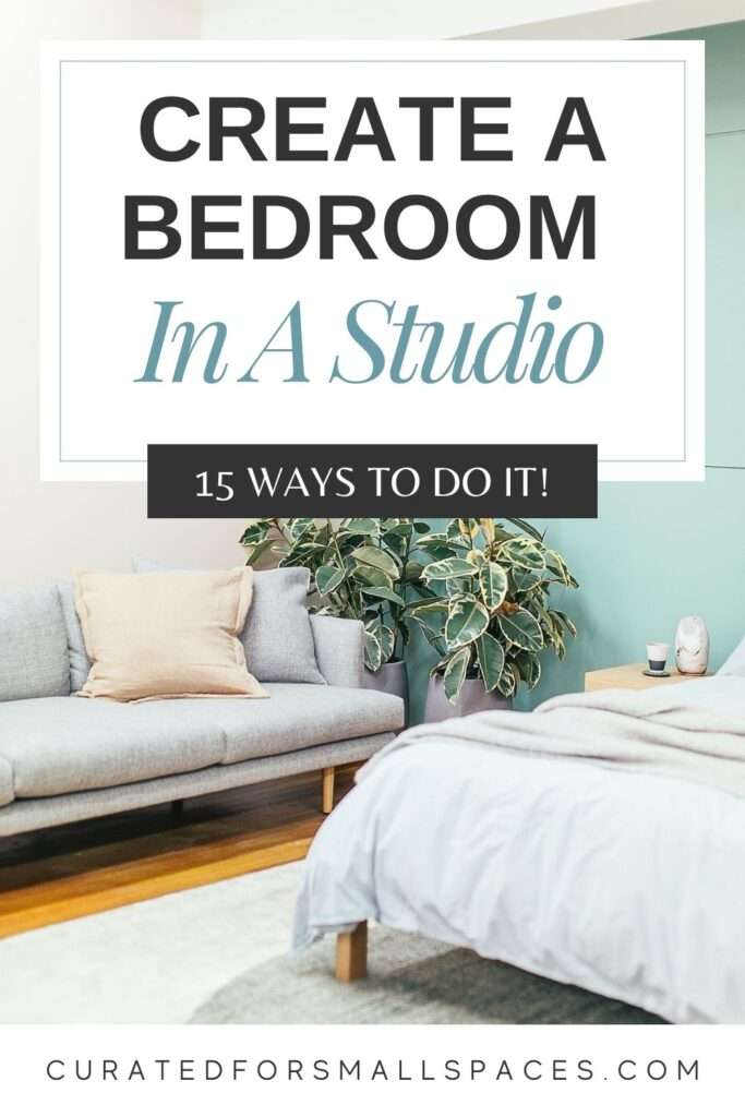 how to create a bedroom in a studio apartment