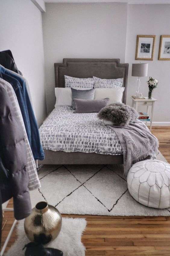 studio apartment bedroom