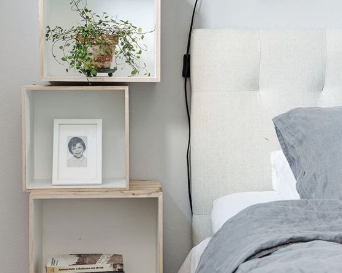 creative nightstand alternatives for small bedrooms