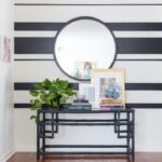 striped wallpaper for small spaces